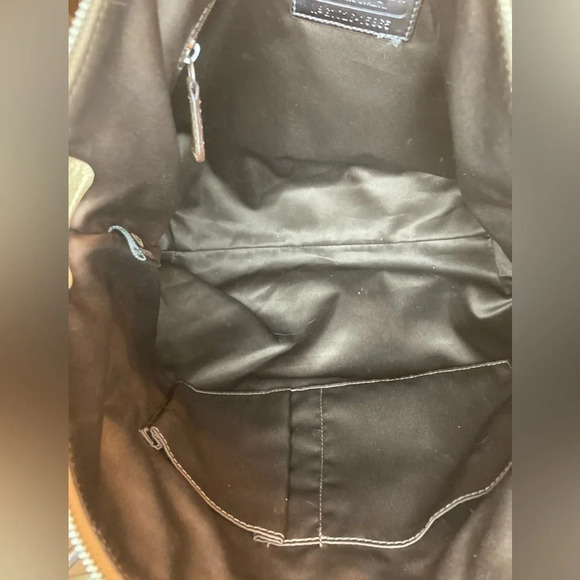 COACH Poppy Purse Bag Signature Cs Monogram Cream and Gold THREE Hang Tags GUC - Picture 10 of 16